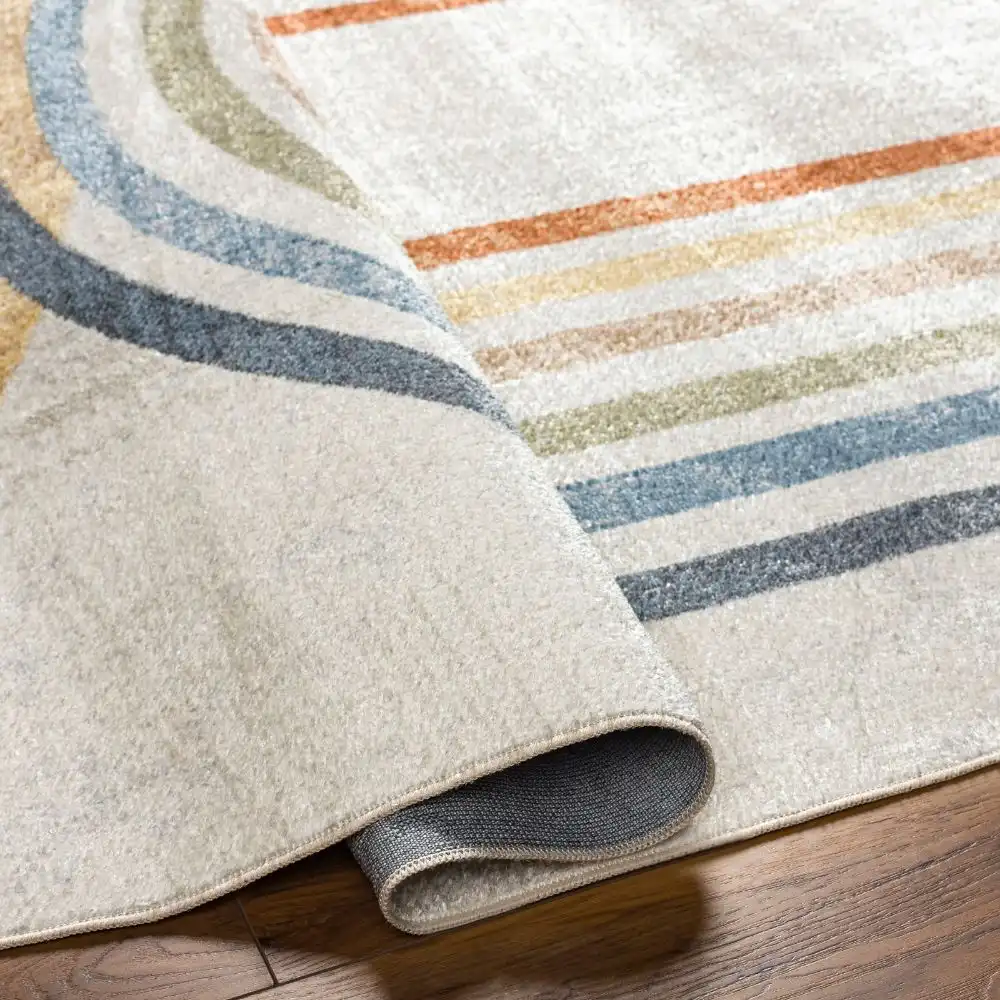 Barbara Machine Washable Modern Beige Rug - Image 7
