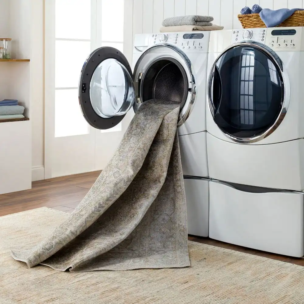 Boka Machine Washable Traditionnal Boho Camel Rug - Image 5