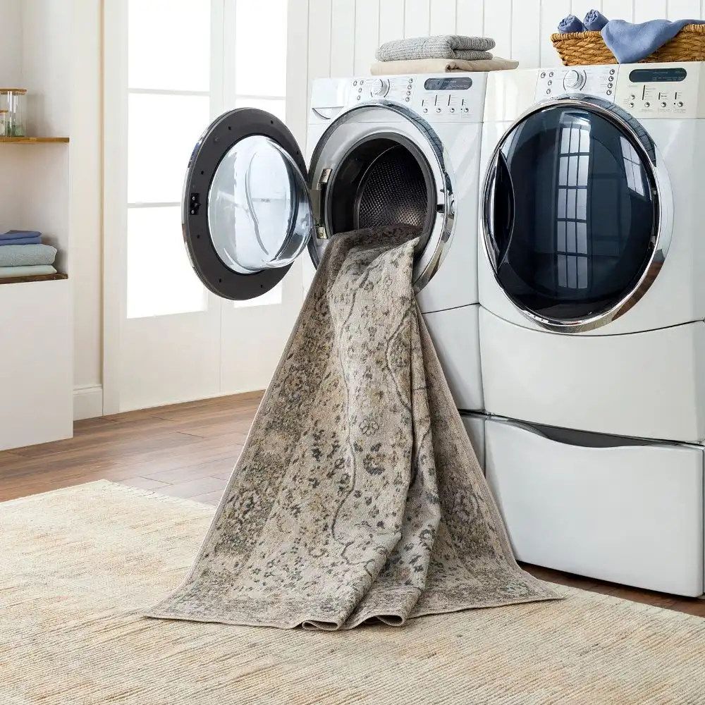 Celine Machine Washable Oriental Boho Camel Rug - Image 8