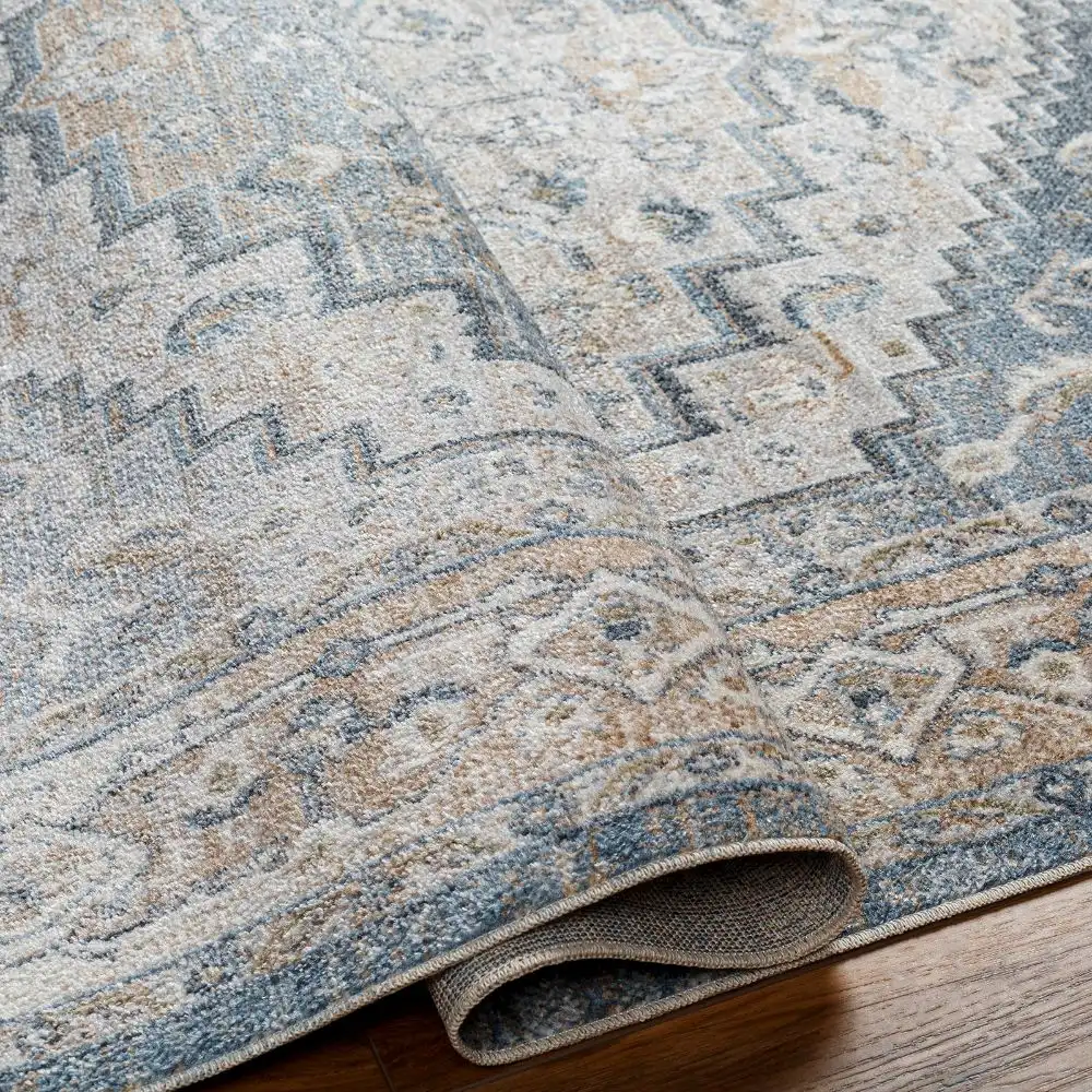Jennifer Machine Washable Oriental Boho Navy Blue Rug - Image 5