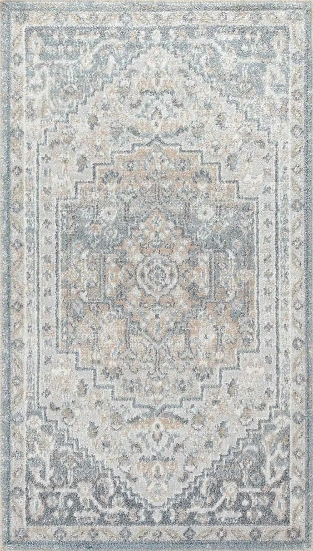 Jennifer Machine Washable Oriental Boho Navy Blue Rug - Image 6
