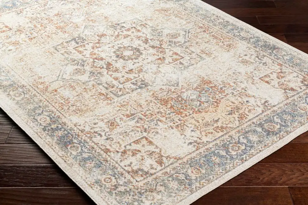 Alora Machine Washable Oriental Boho Burnt Orange Rug - Image 5