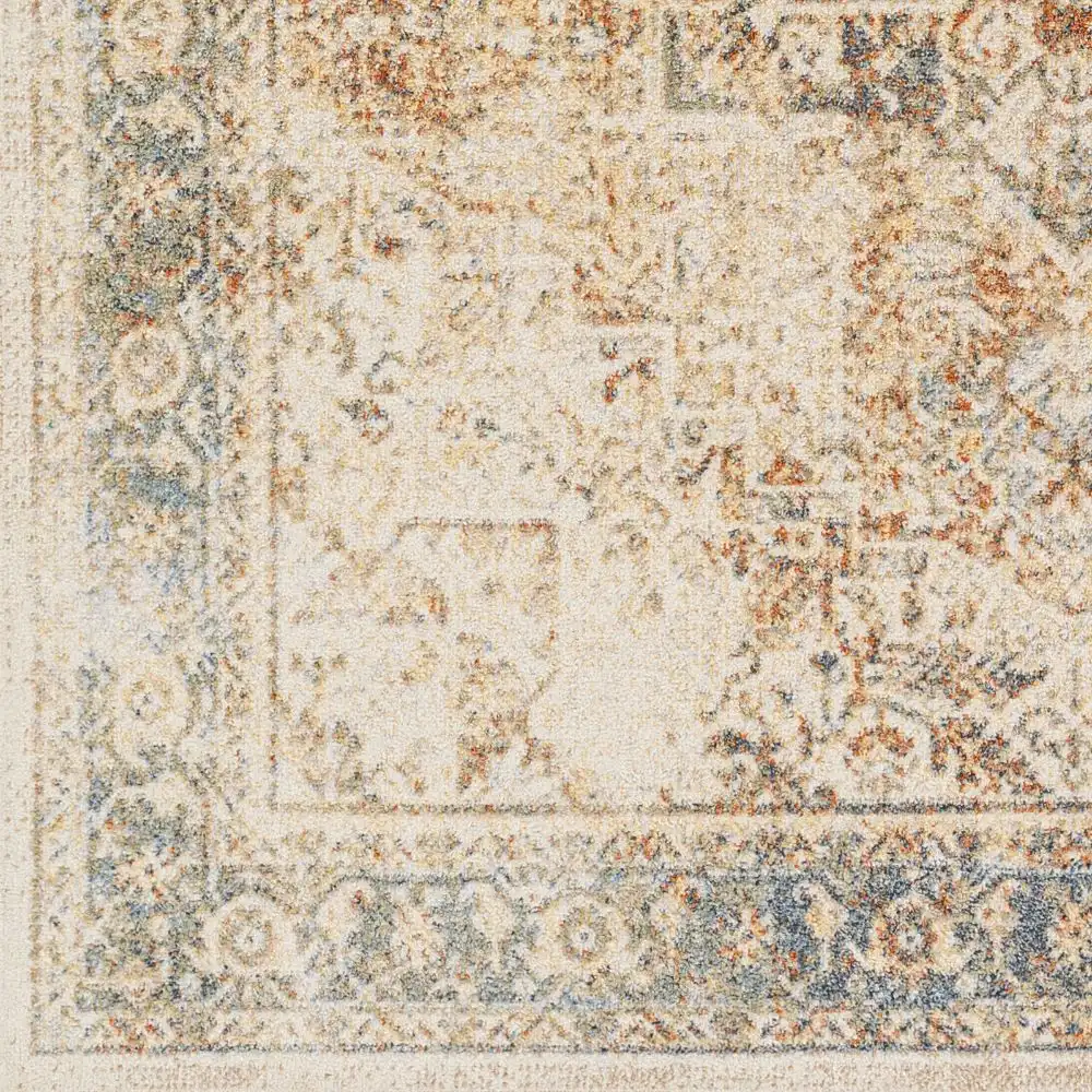 Alora Machine Washable Oriental Boho Burnt Orange Rug - Image 6