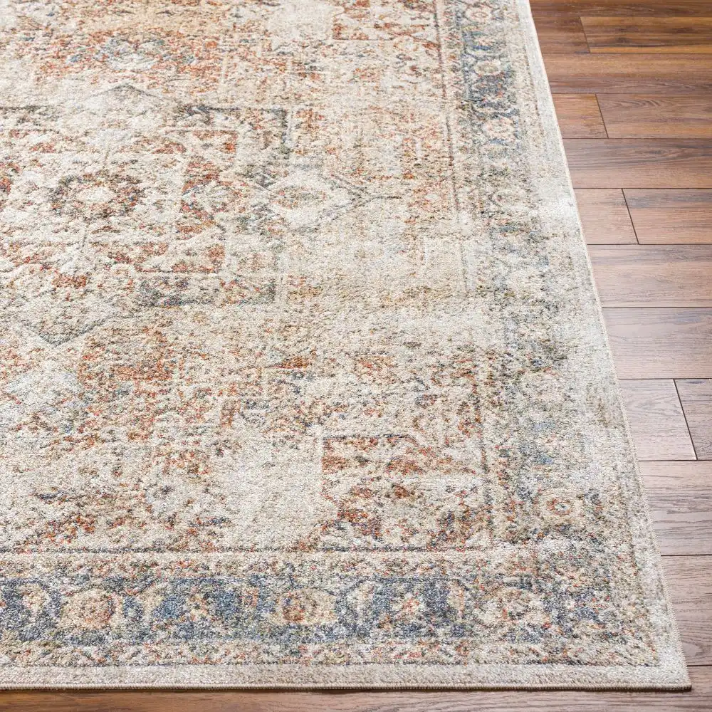 Alora Machine Washable Oriental Boho Burnt Orange Rug - Image 8