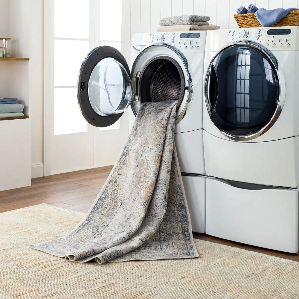 Vivian Machine Washable Traditionnal Boho Taupe Rug - Image 2