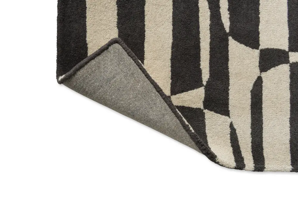 Lohko Stripe Charcoal 123105 Rug - Image 7