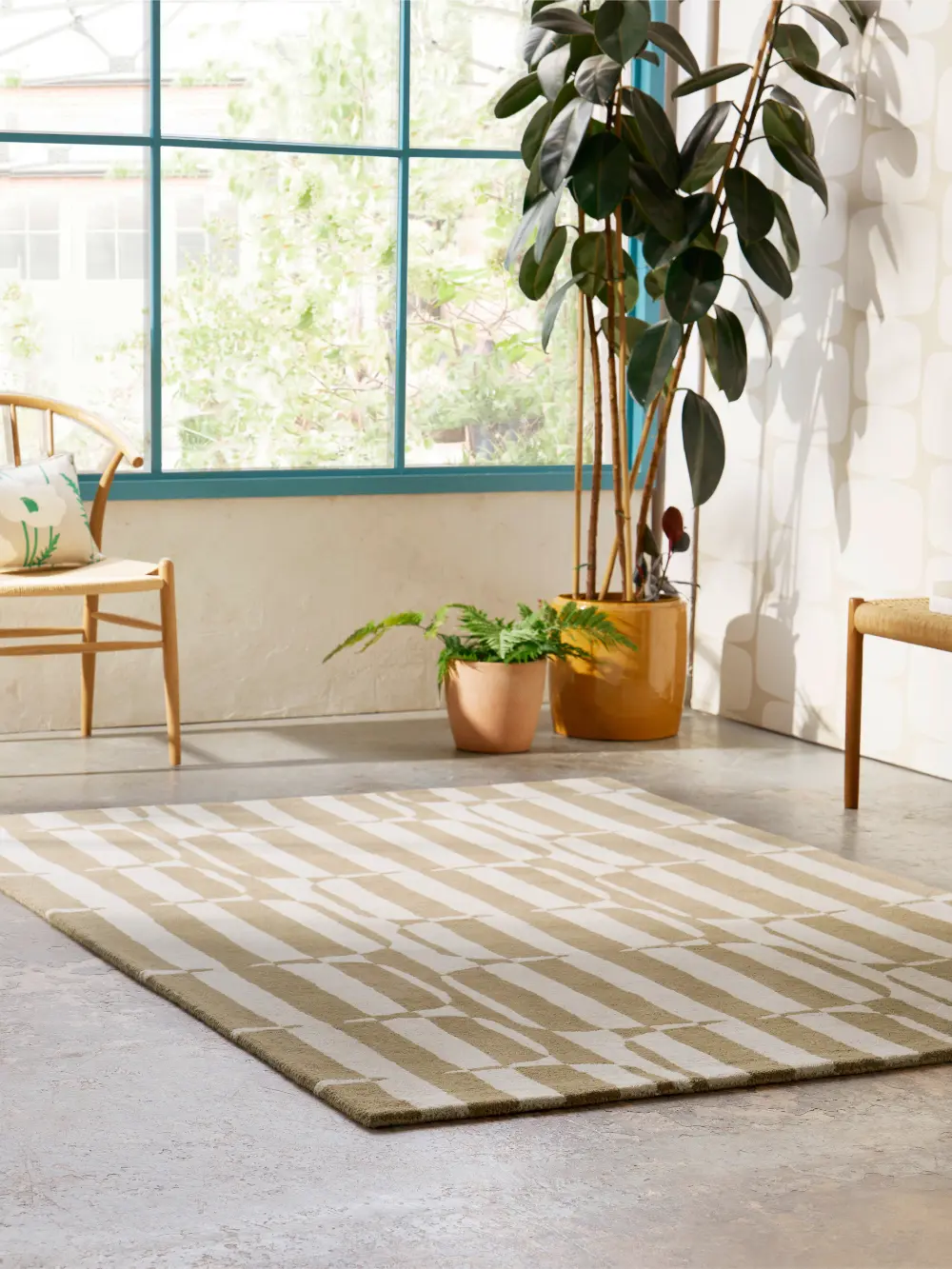 Lohko Stripe Pebble 123101 Rug - Image 4
