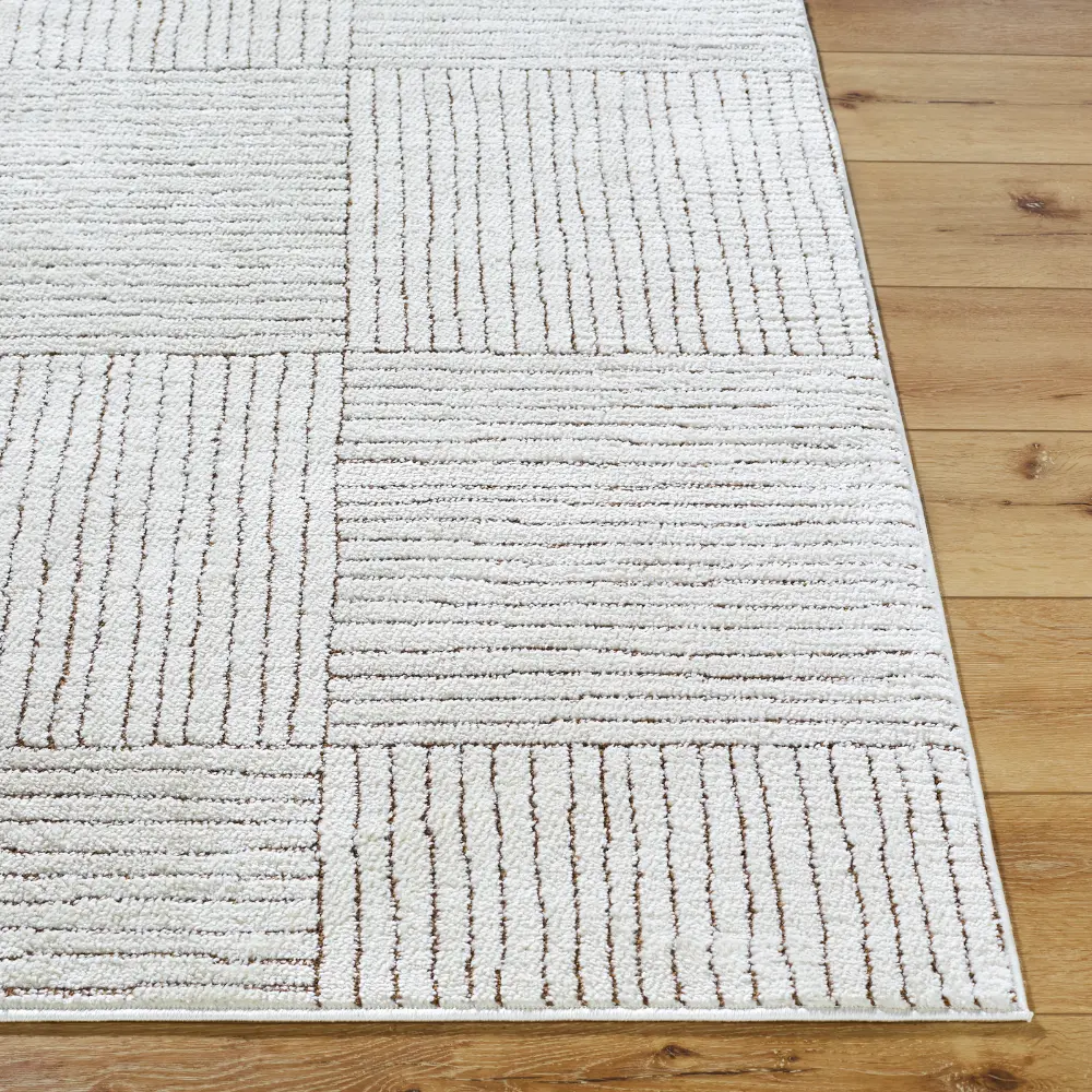 Architect II Galey Alix X Livabliss Modern Scandi High Pile Ivory/Dark Brown Rug - Image 5
