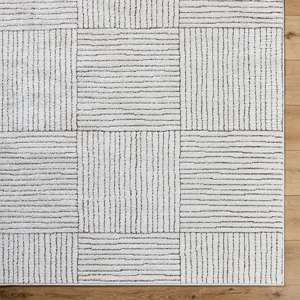 Architect II Galey Alix X Livabliss Modern Scandi High Pile Ivory/Dark Brown Rug - Image 6