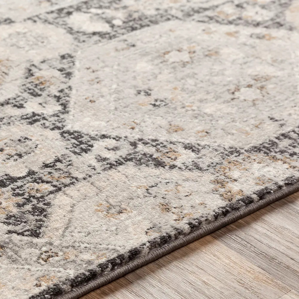 Lotus Vintage Oriental Boho Black Rug - Image 3
