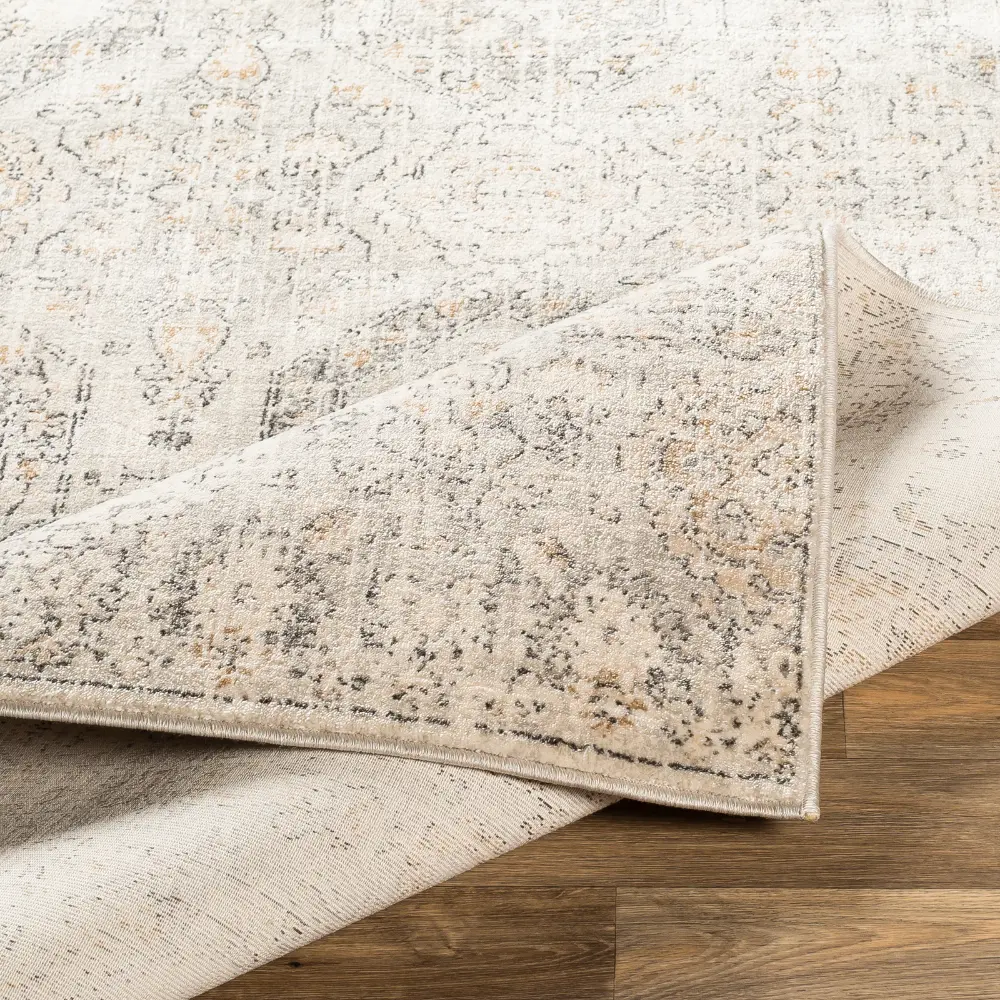 Lotus Vintage Oriental Boho Tan/Ivory Rug - Image 4