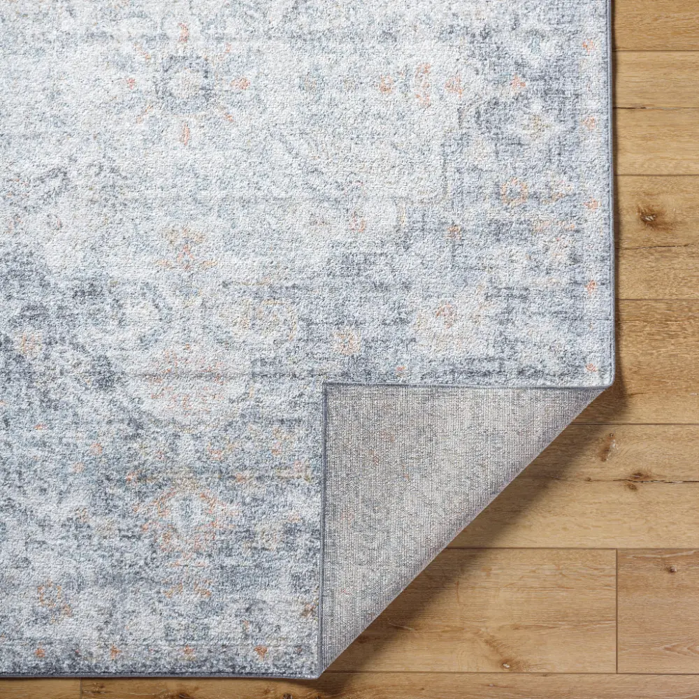 Lou Vintage Oriental Boho Blue Rug - Image 5