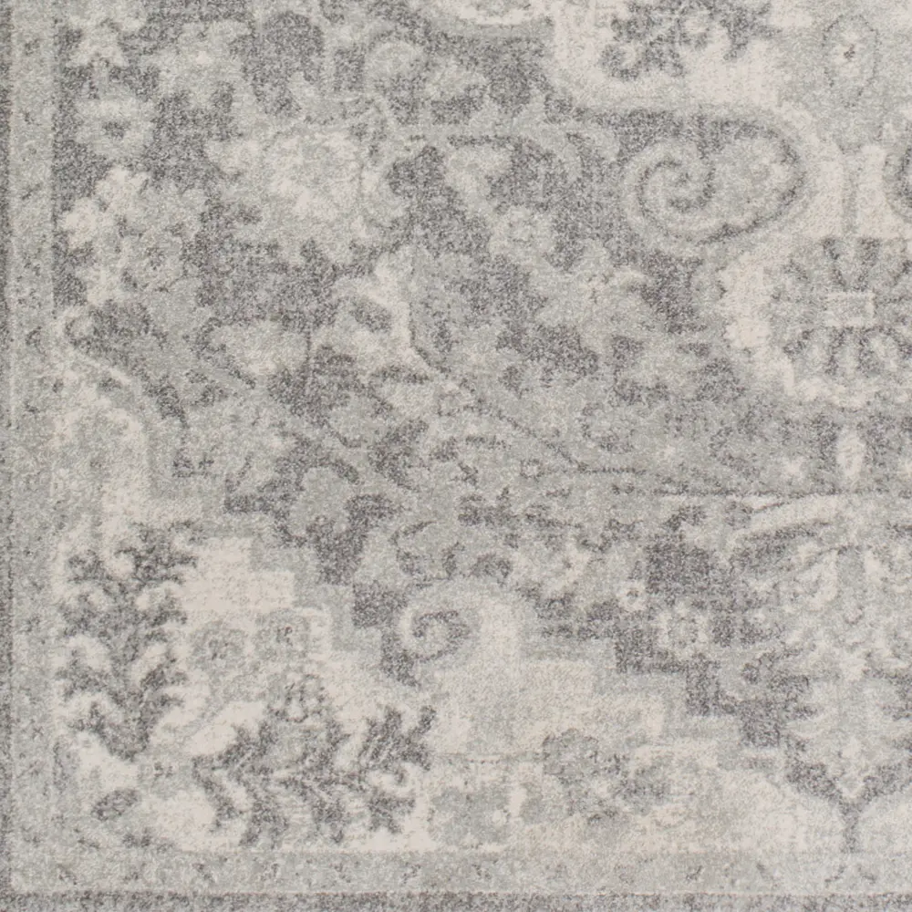 Lou Vintage Oriental Boho Charcoal Rug - Image 3