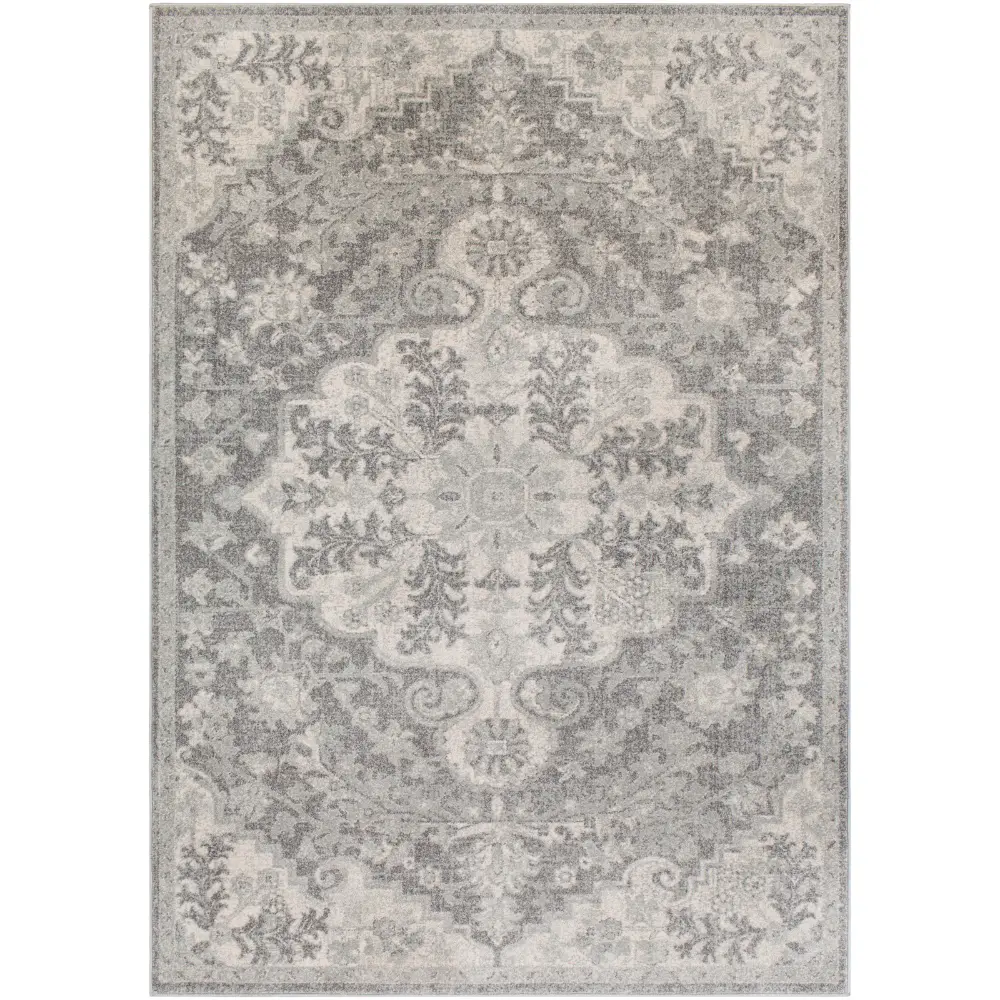 Lou Vintage Oriental Boho Charcoal Rug - Image 4