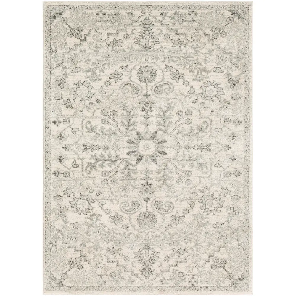Lou Vintage Oriental Boho Light Beige Rug - Image 10