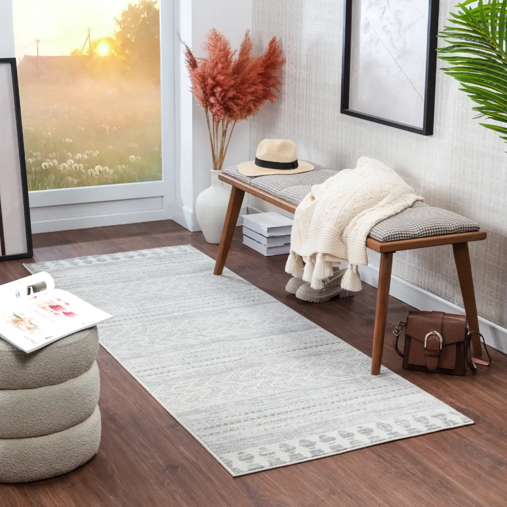 Louna Scandi Modern Grey/Taupe Rug - Image 12