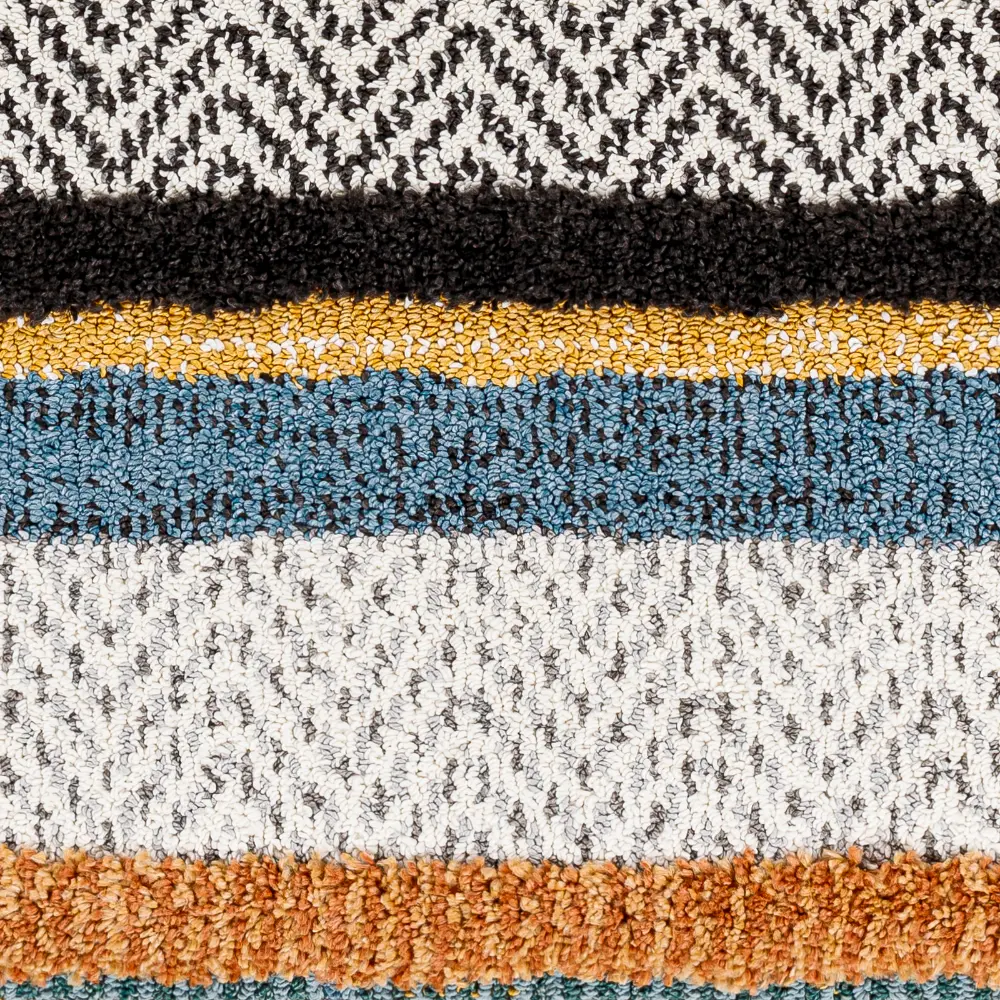Luciana Shaggy Modern Boho Plush Pile Cream Rug - Image 6