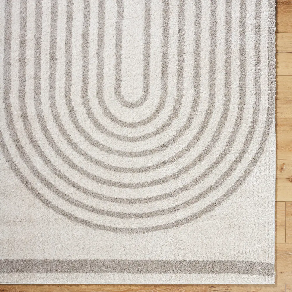 Lucile Machine Washable Modern Shaggy Medium Grey Rug - Image 2
