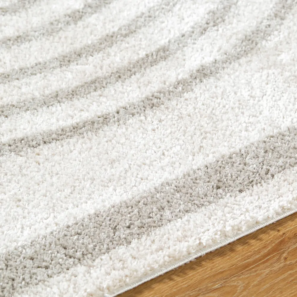 Lucile Machine Washable Modern Shaggy Medium Grey Rug - Image 3