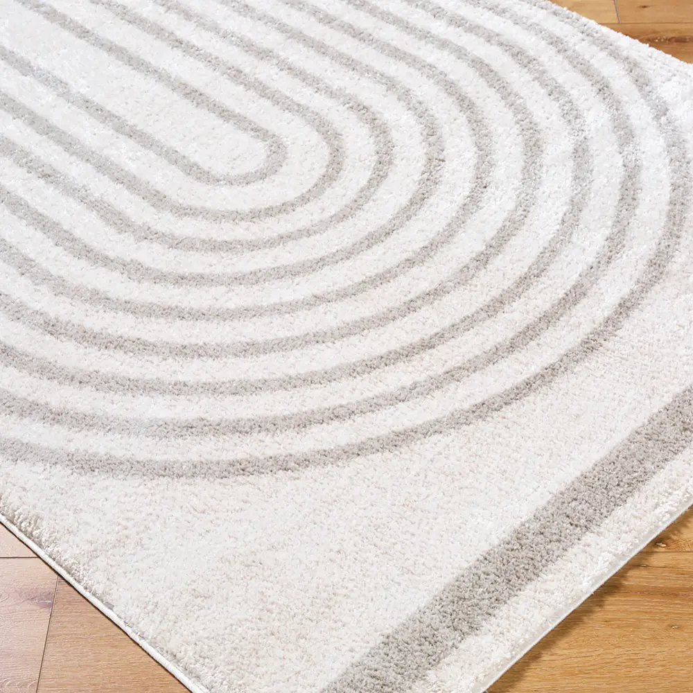 Lucile Machine Washable Modern Shaggy Medium Grey Rug - Image 5