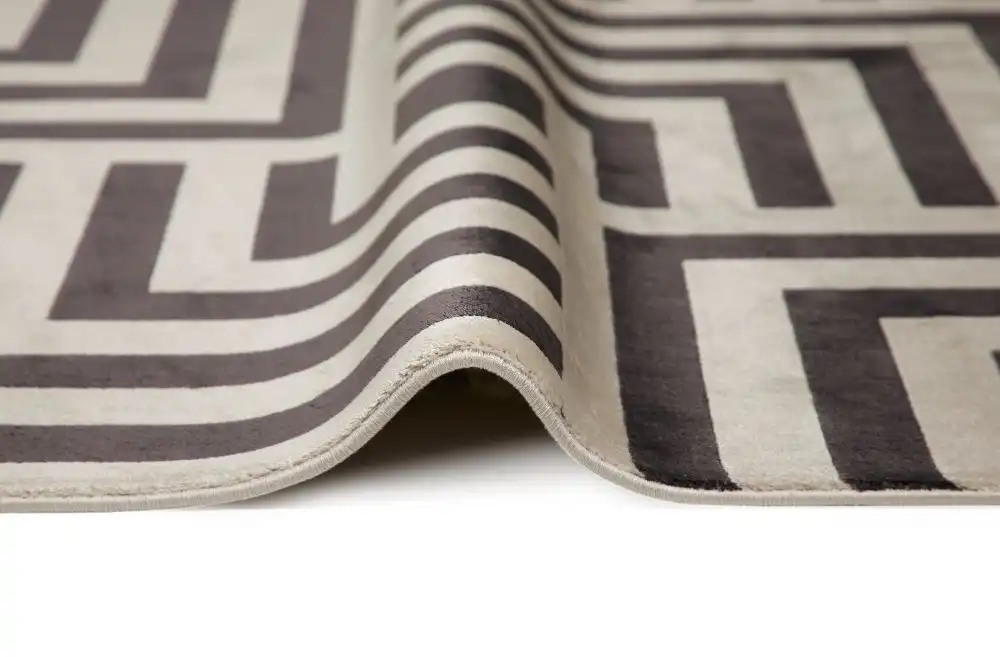 Lugano LUG01 Light Grey Anthracite Rug - Image 4