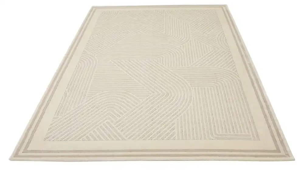 Lugano LUG05 Light Grey Ivory Rug - Image 4