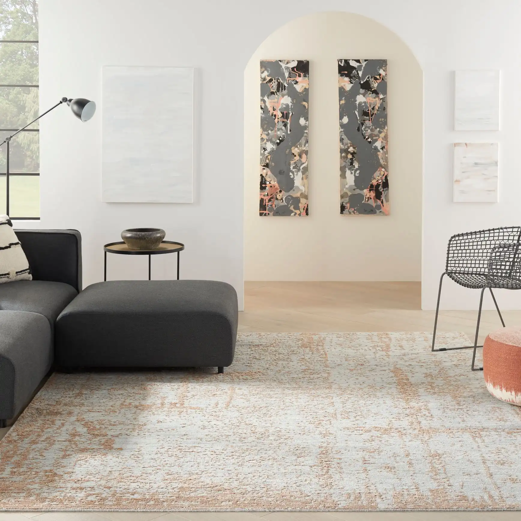 Luna LUN01 Blue Mocha Rug - Image 5