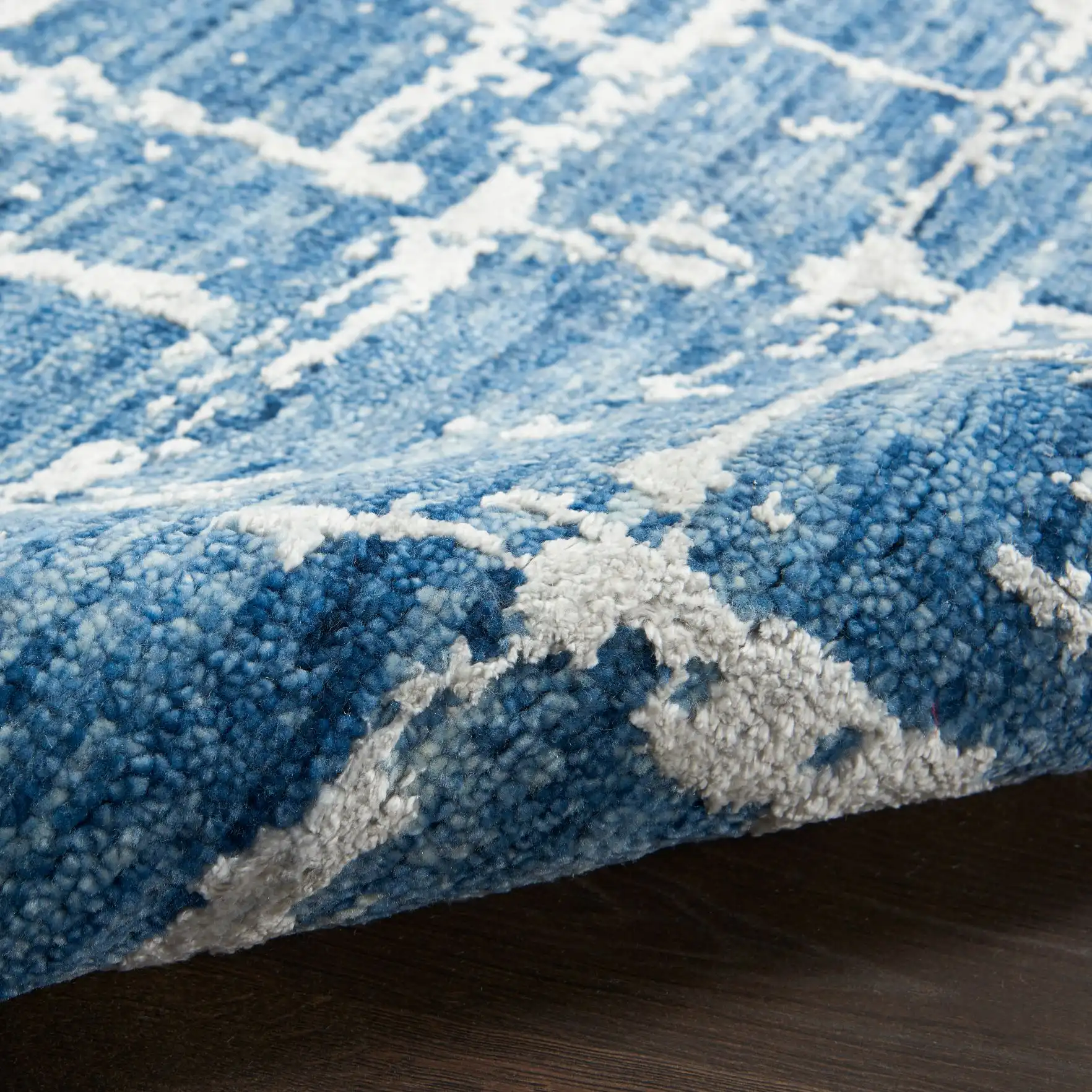 Luna LUN02 Blue Silver Rug - Image 4