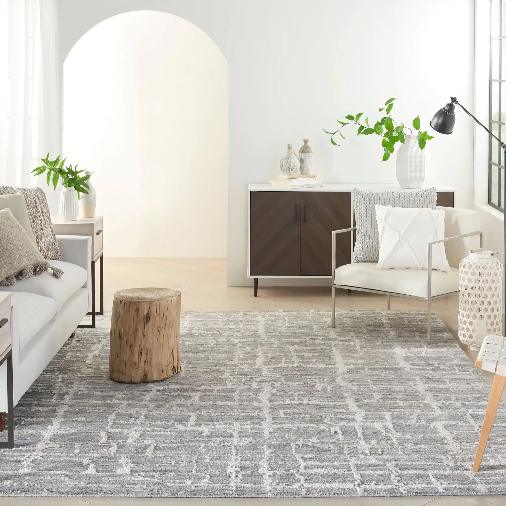 Luna LUN02 Grey Silver Rug