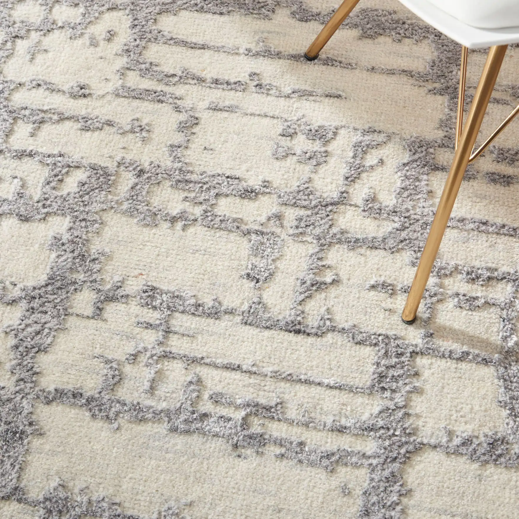 Luna LUN02 Ivory Grey Rug - Image 3
