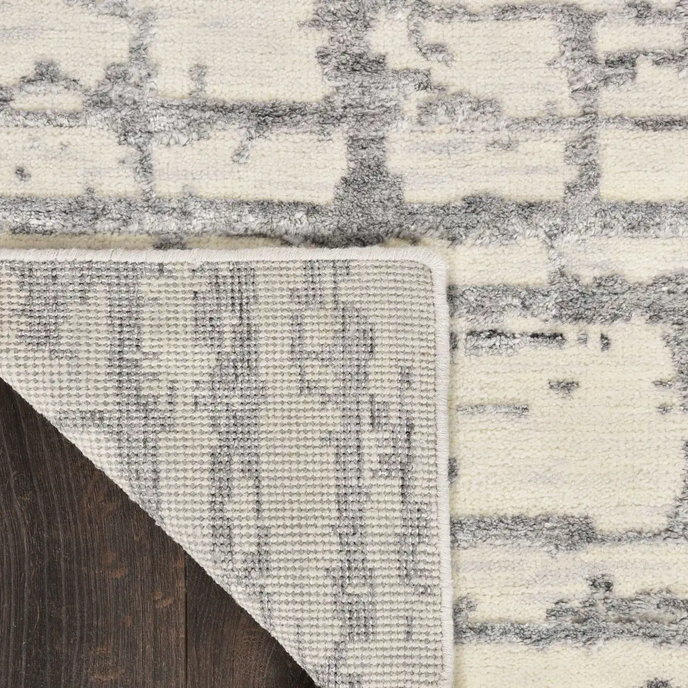 Luna LUN02 Ivory Grey Rug - Image 4
