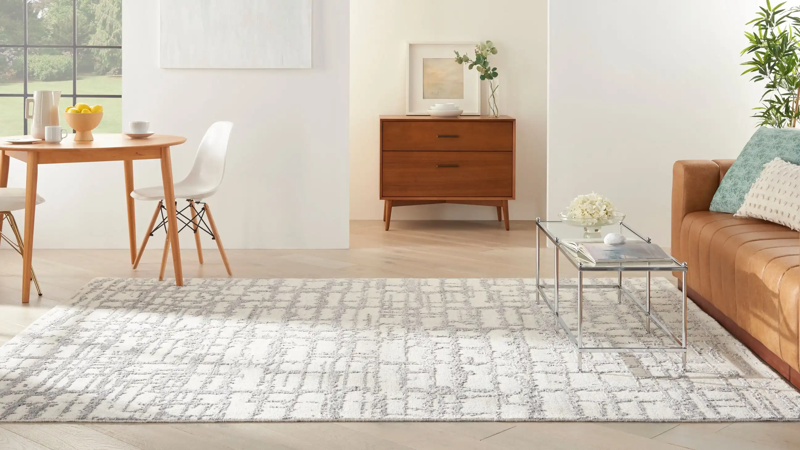Luna LUN02 Ivory Grey Rug - Image 5