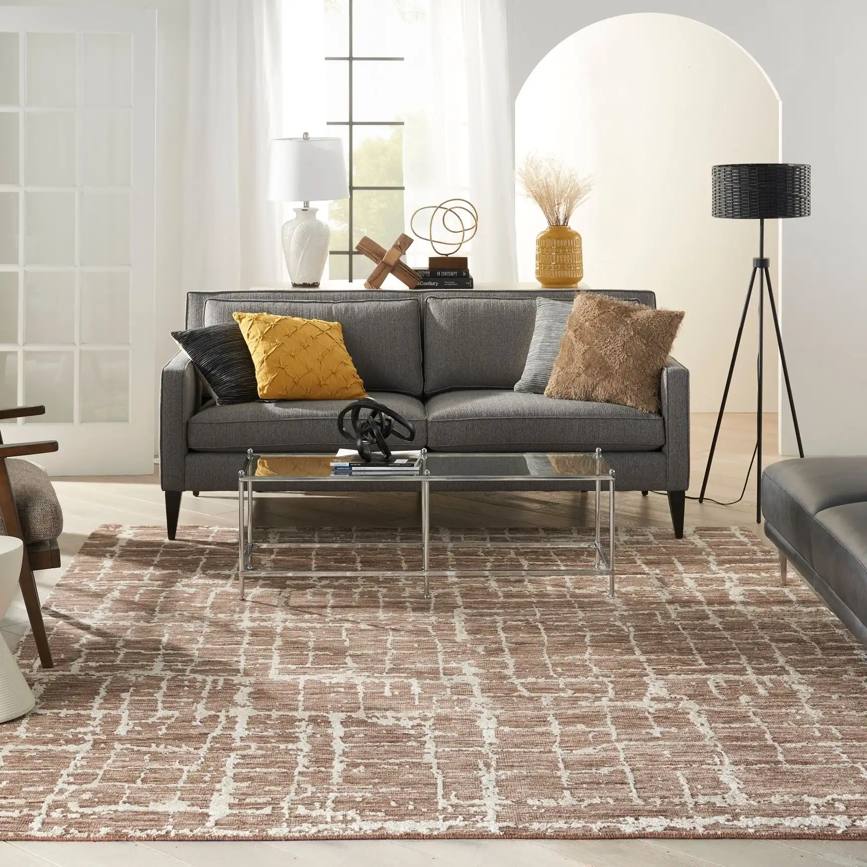 Luna LUN02 Mocha Ivory Rug
