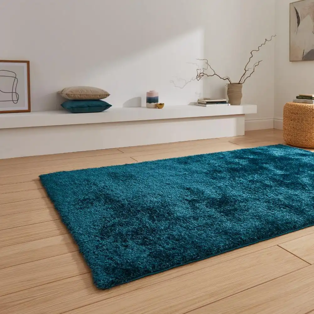 Lux Shaggy Dark Green Rug - Image 2