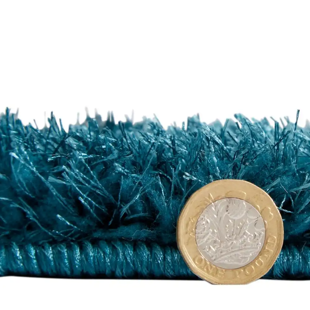 Lux Shaggy Dark Green Rug - Image 8