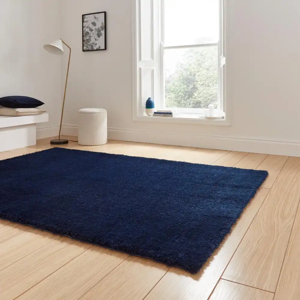 Lux Shaggy Navy Rug - Image 2