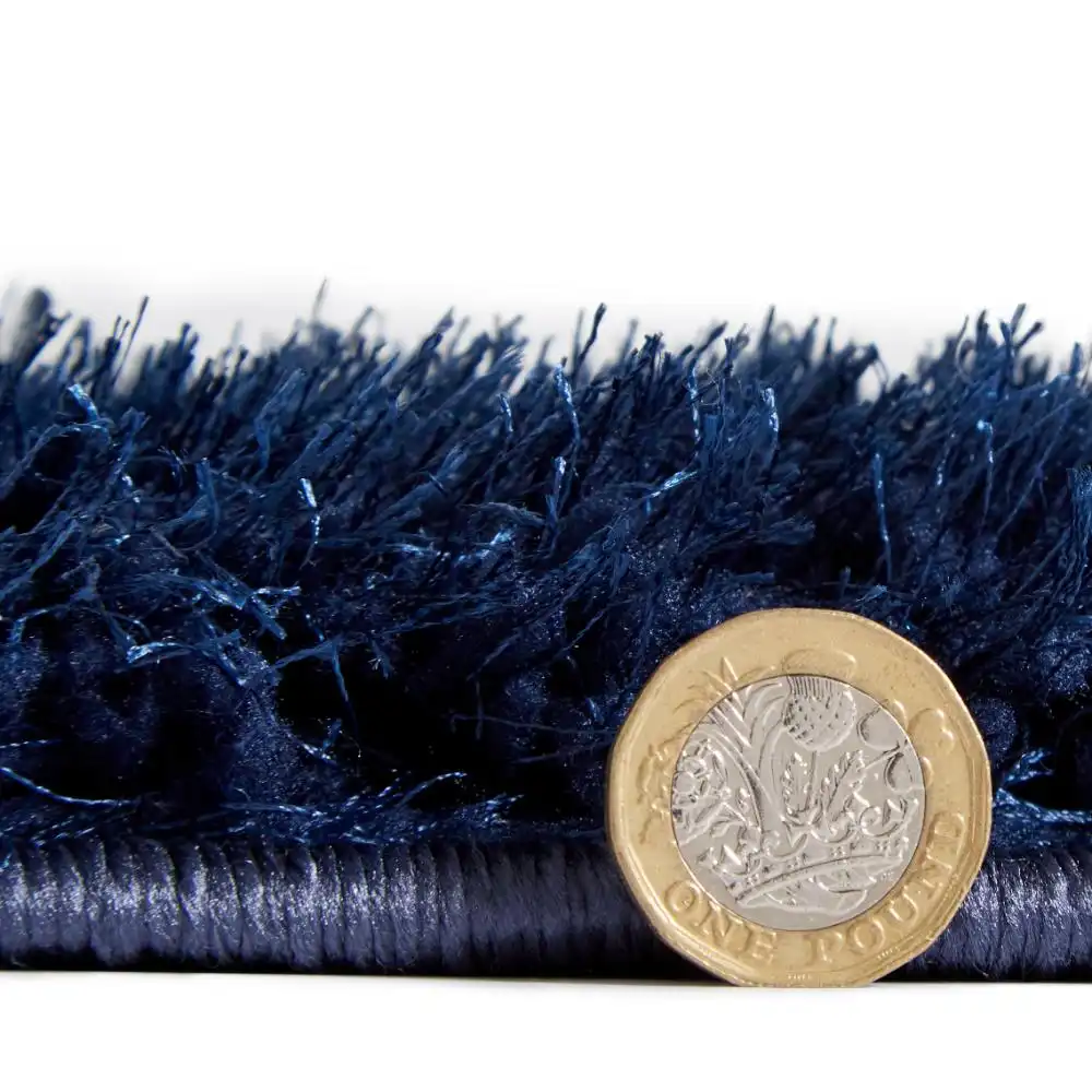 Lux Shaggy Navy Rug - Image 8