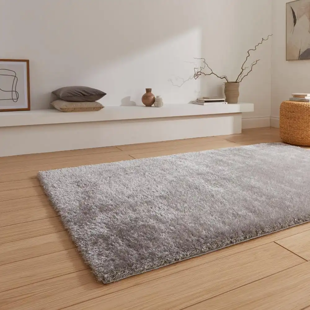 Lux Shaggy Silver Rug - Image 2