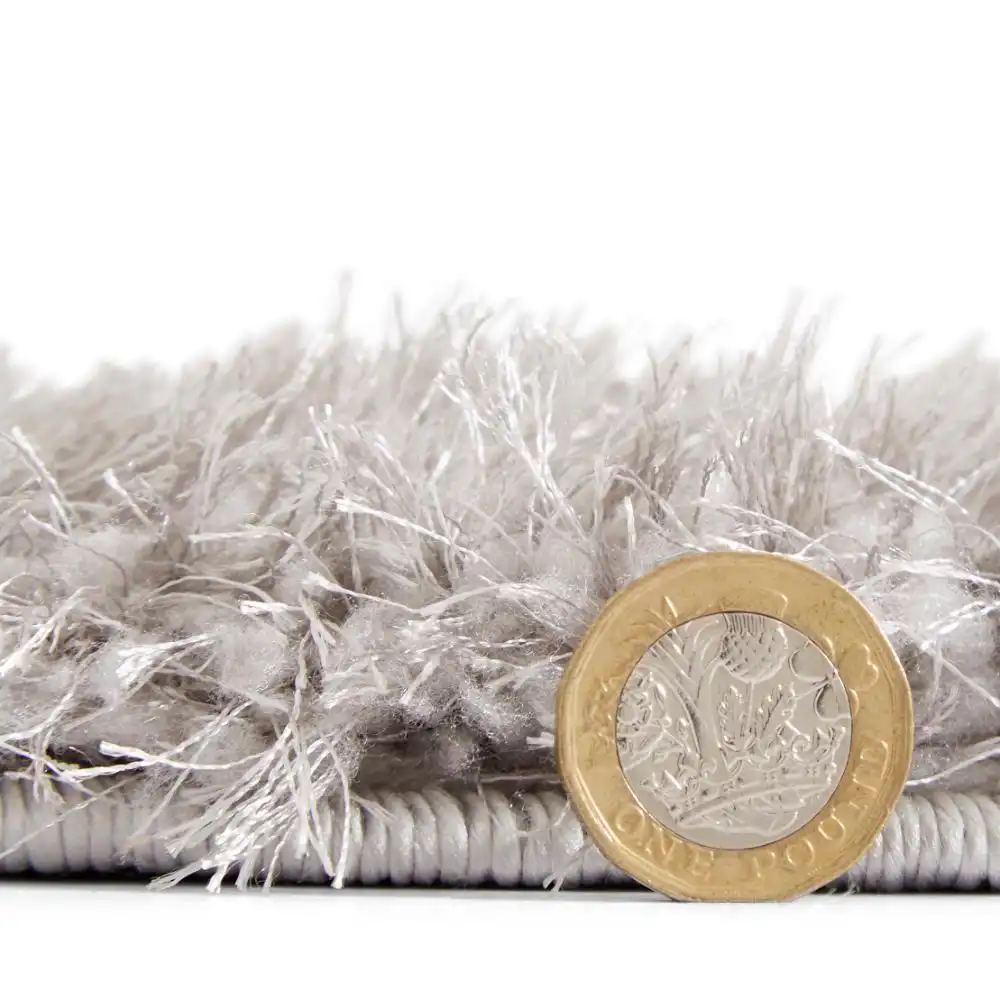 Lux Shaggy Silver Rug - Image 8