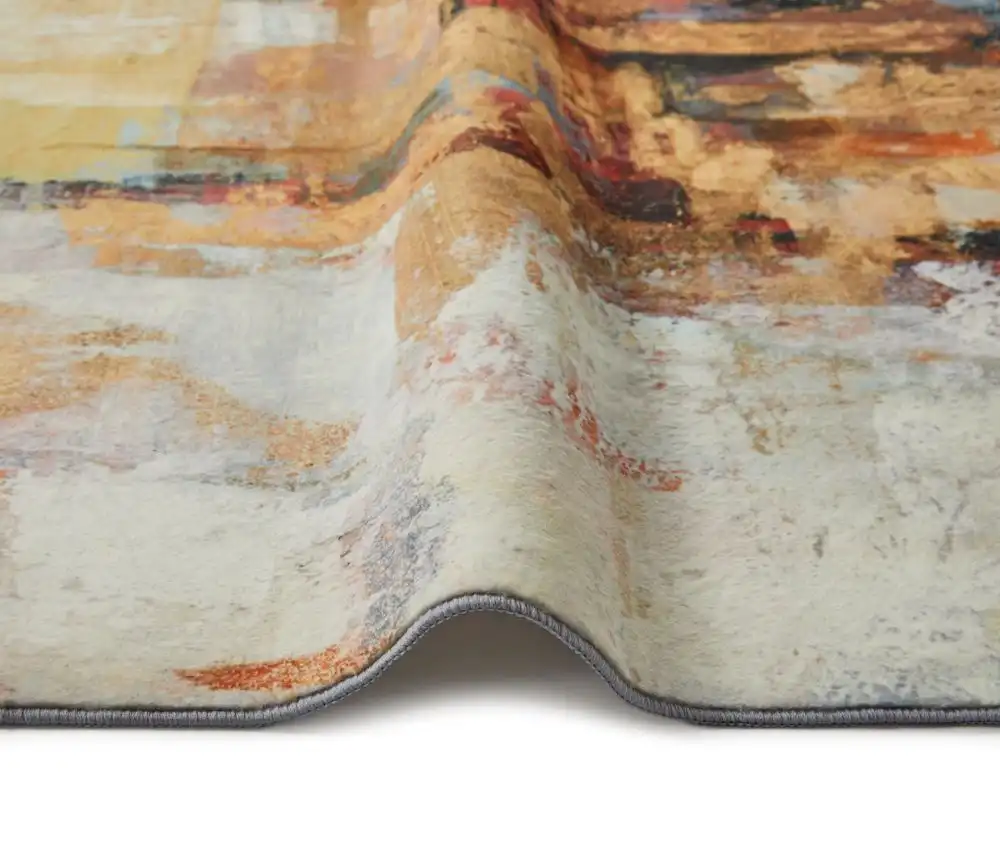 Lux Washable LUX03 Beige Multi Rug - Image 3