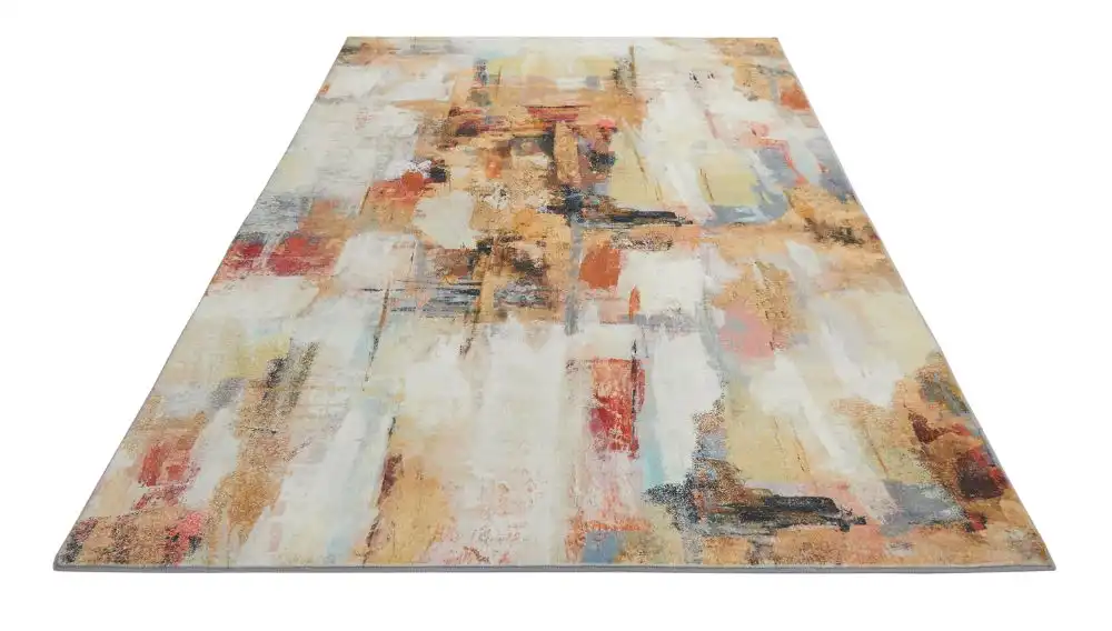 Lux Washable LUX03 Beige Multi Rug - Image 4