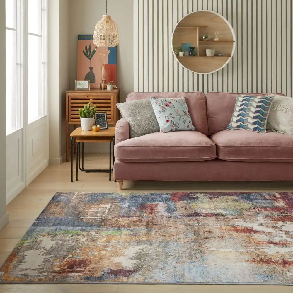 Lux Washable LUX05 Multi Rug