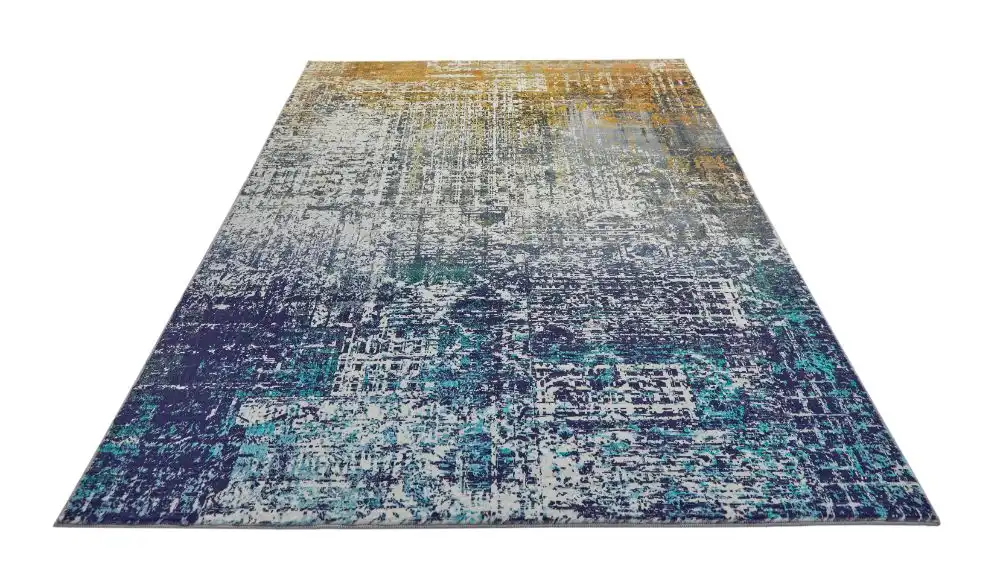 Lux Washable LUX06 Blue Copper Rug - Image 4
