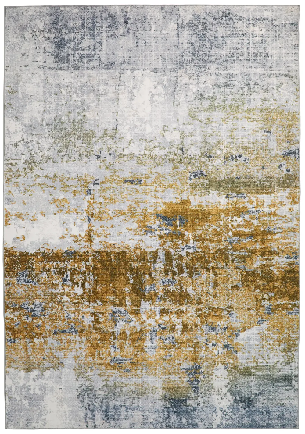 Lux Washable LUX09 Ivory Gold Rug - Image 3