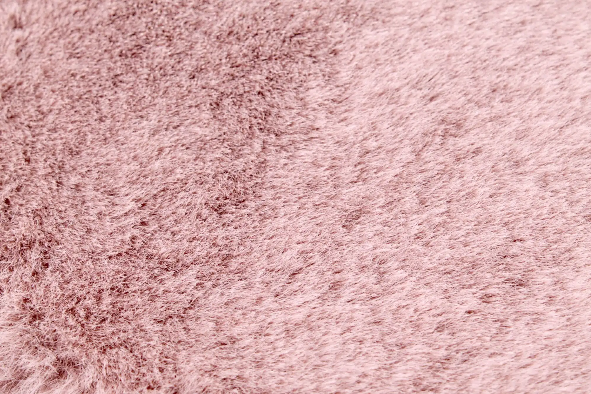 Luxe Faux Fur Blush Rug - Image 3