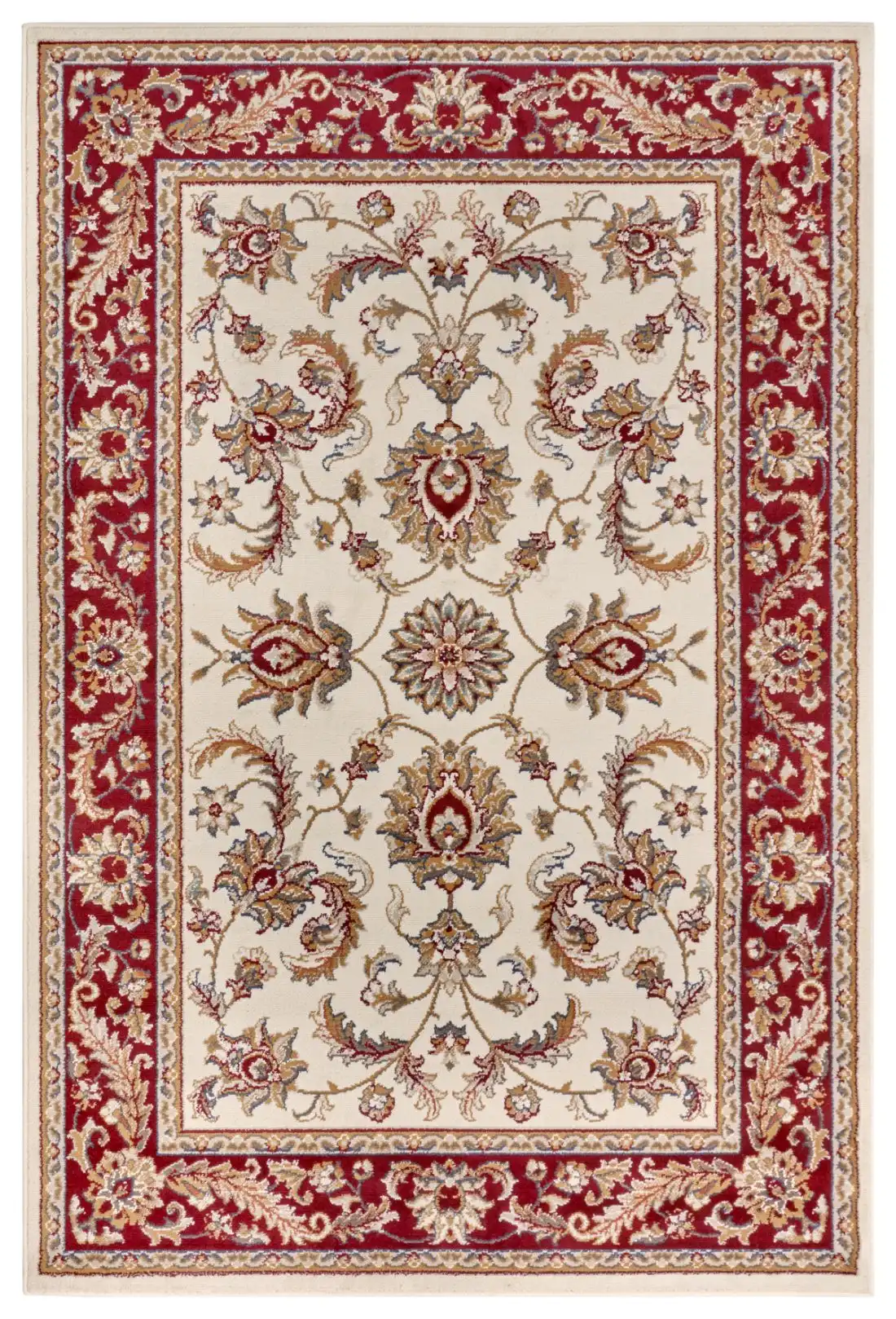 Luxor 105643 Cream Red Rug - Image 4