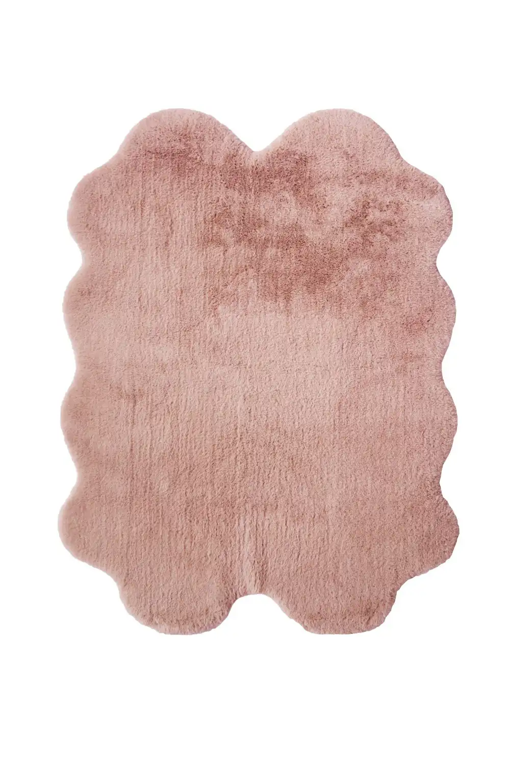 Luxury Faux Fur Melrose Blush Rug - Image 9