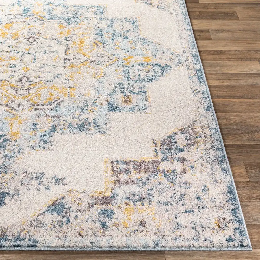 Agra Vintage Oriental Boho Sky Blue Rug - Image 6