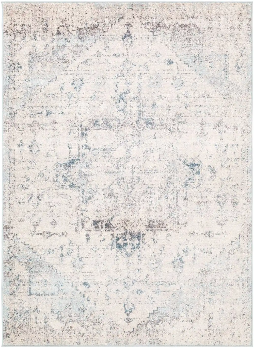 Lya Vintage Oriental Boho Ivory Rug - Image 7
