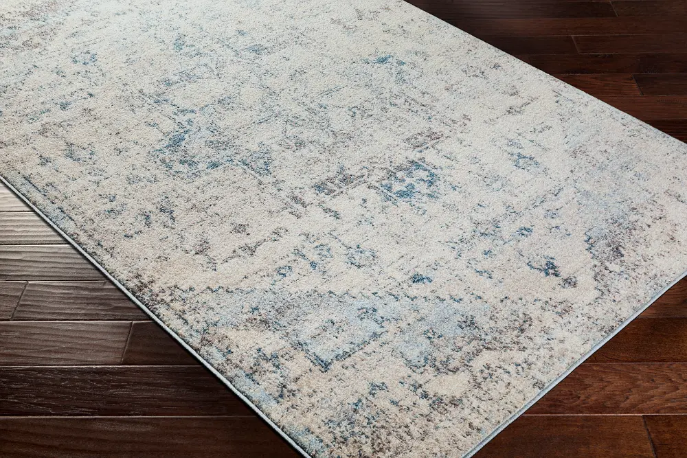 Lya Vintage Oriental Boho Ivory Rug - Image 4